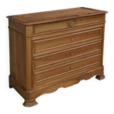 Walnut chest of drawers, Louis-Philippe style – 1900