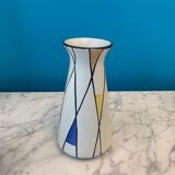 Colored ceramic vase