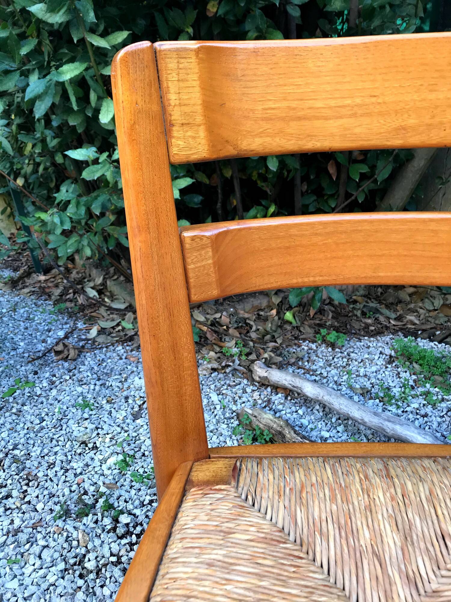 Chaises en orme vintage années 80