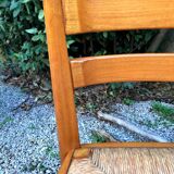 Chaises en orme vintage années 80