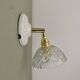 Vintage glass cut lampshade - tableware collection -
