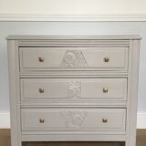 Renovated vintage art deco chest of drawers