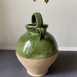 Green terracotta jar