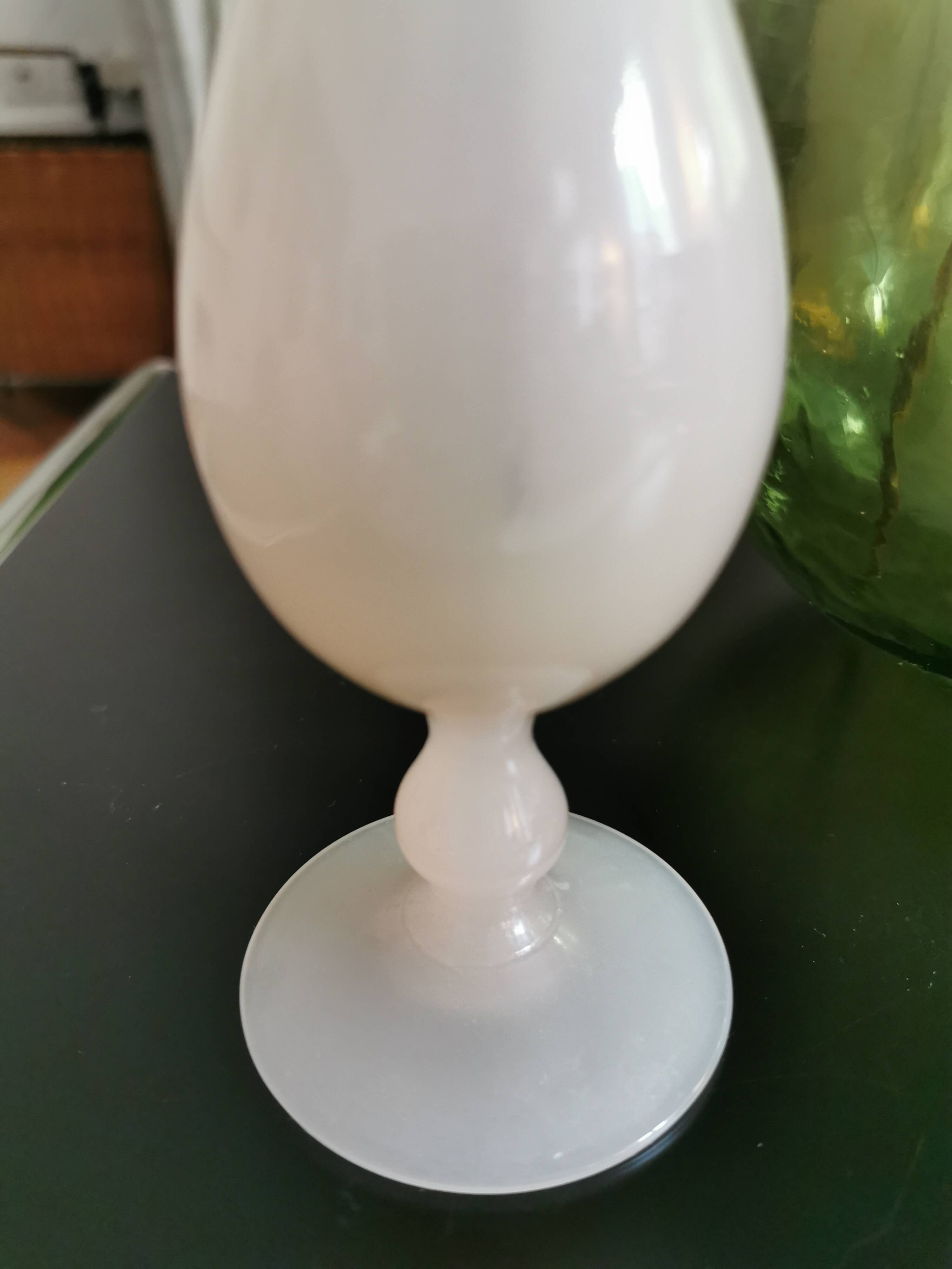 Pale pink glass vase
