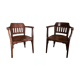 Paire de Fauteuils de bistrot J-J Kohn
