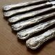 Antique silver plated mismatched cutlery - Forks and knives