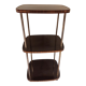 Etagère sur pied en formica et métal doré 1960