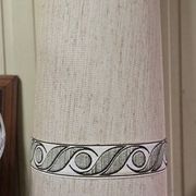 Very large ceramic lamp / floor lamp from the Art Deco period.