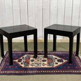 Pair of painted wooden side tables from the 70s