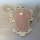 Baroque style mirror in gilded resin 60s 70s