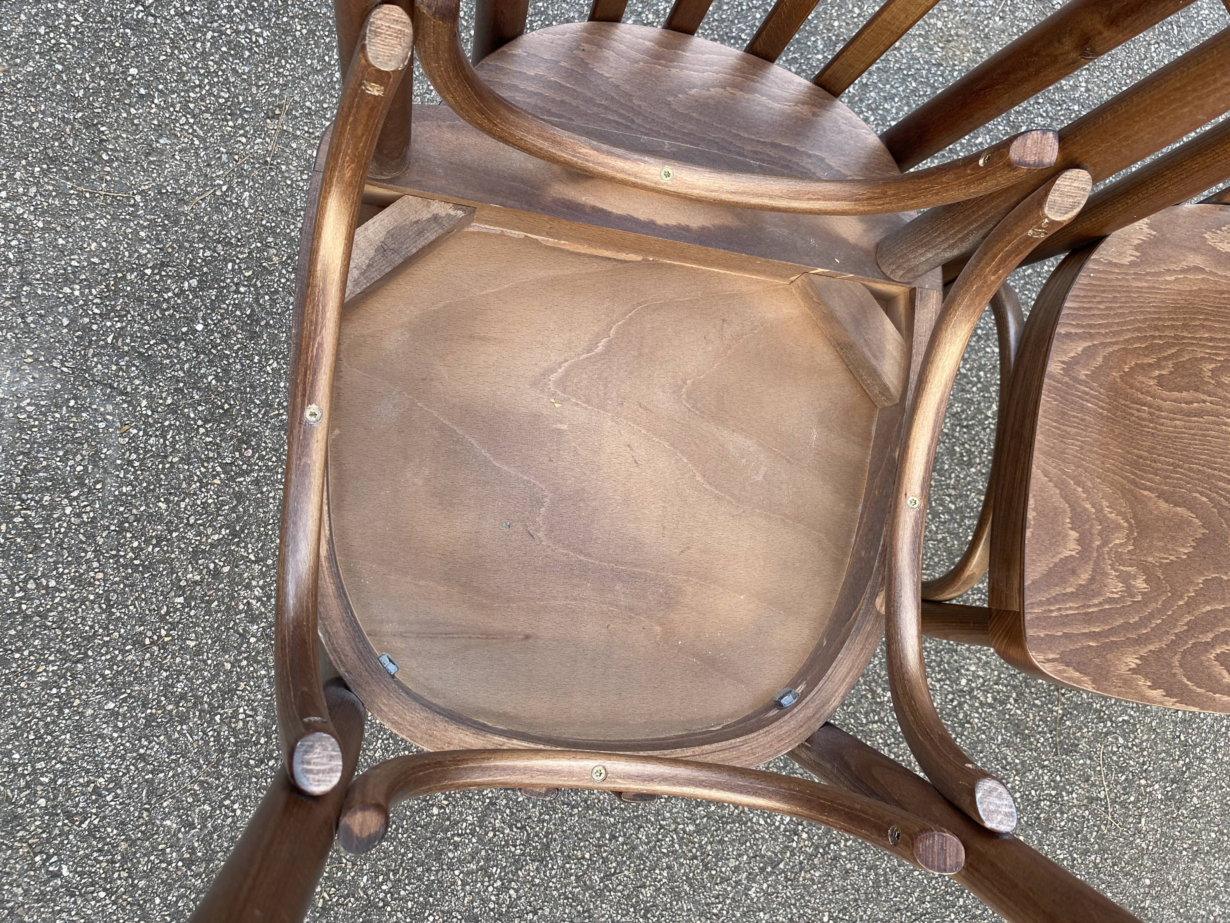Set of 4 vintage bistro chairs