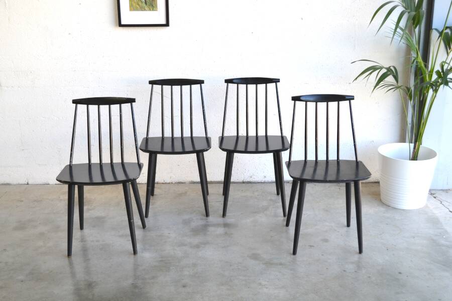 Set of four chairs by Folke Pâlsson, model J77
