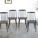 Set of four chairs by Folke Pâlsson, model J77