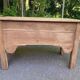 Renovated vintage baker's dough trough in solid oak from the 19th century.