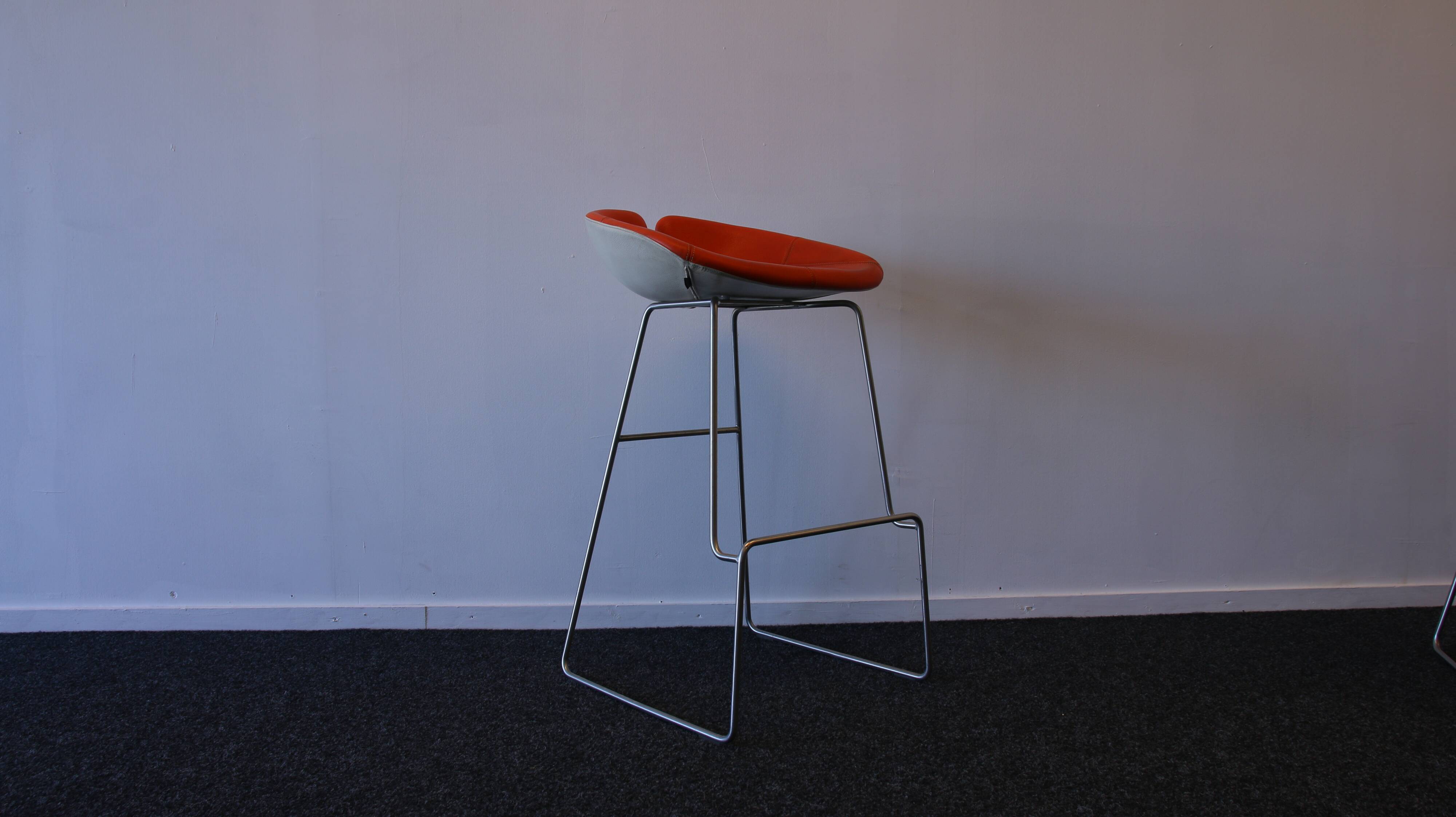 Set of 2  Moroso Fjord barstools by Patricia Urquiola