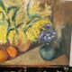 Oil on canvas still life "the mimosa"