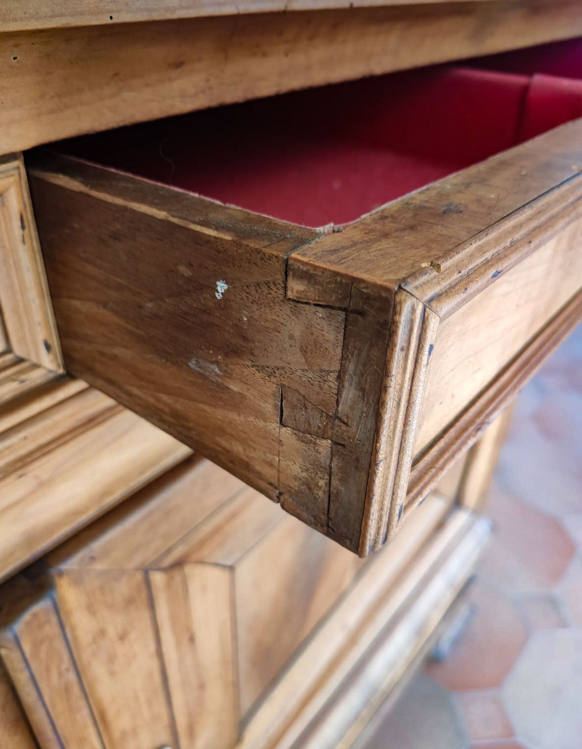 Louis Philippe 19th-century pear-shaped kitchen buffet