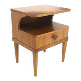 Elm bedside table, Swedish Modern, Sweden, 1940