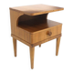 Elm bedside table, Swedish Modern, Sweden, 1940