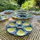 Oyster plates Quimper tableware or wall decoration
