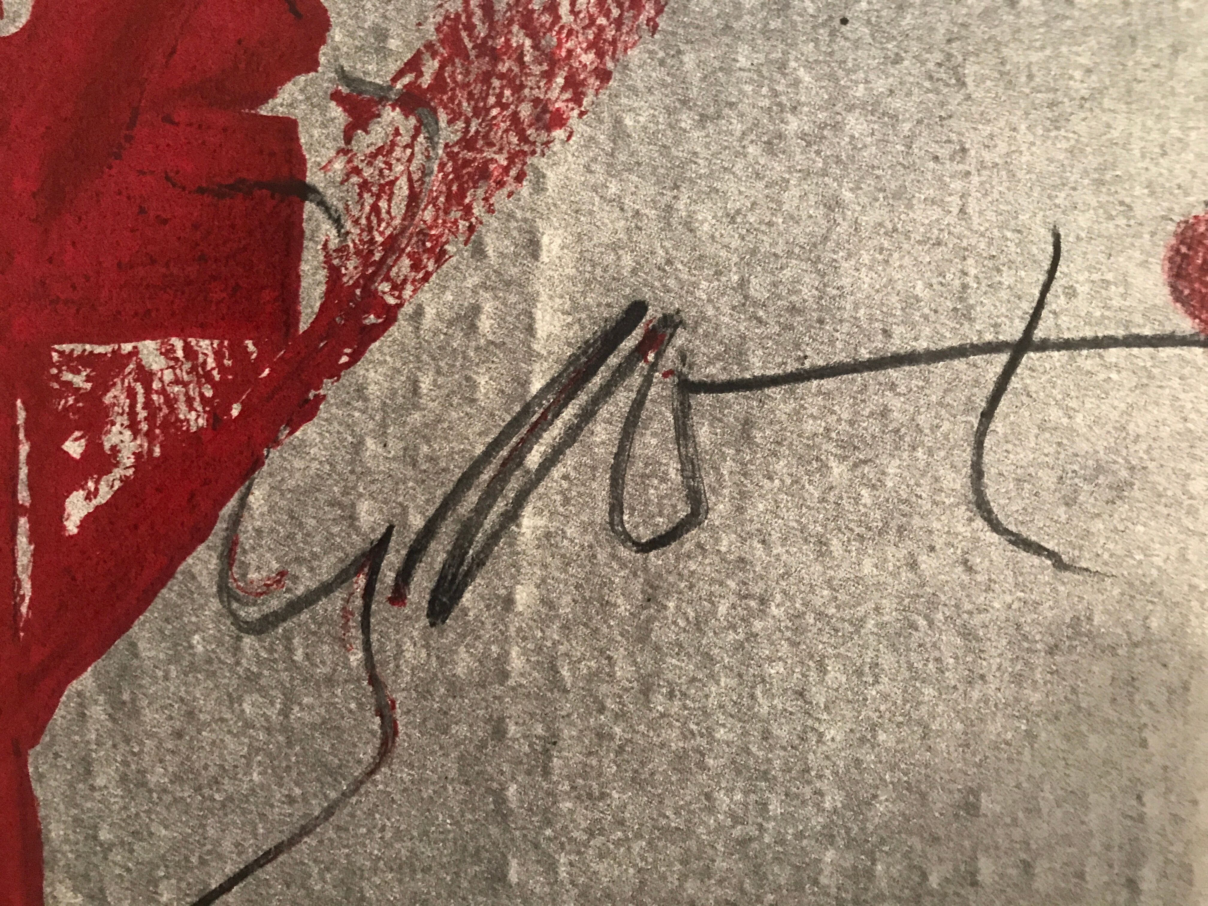 Original Antoni Tàpies exhibition poster, Galerie Maeght, 1979.