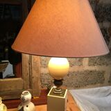 Paire de lampes oeufs style Hollywood Regency