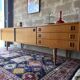 Vintage Scandinavian teak sideboard, 1970.
