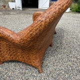 Rattan sofa and armchair