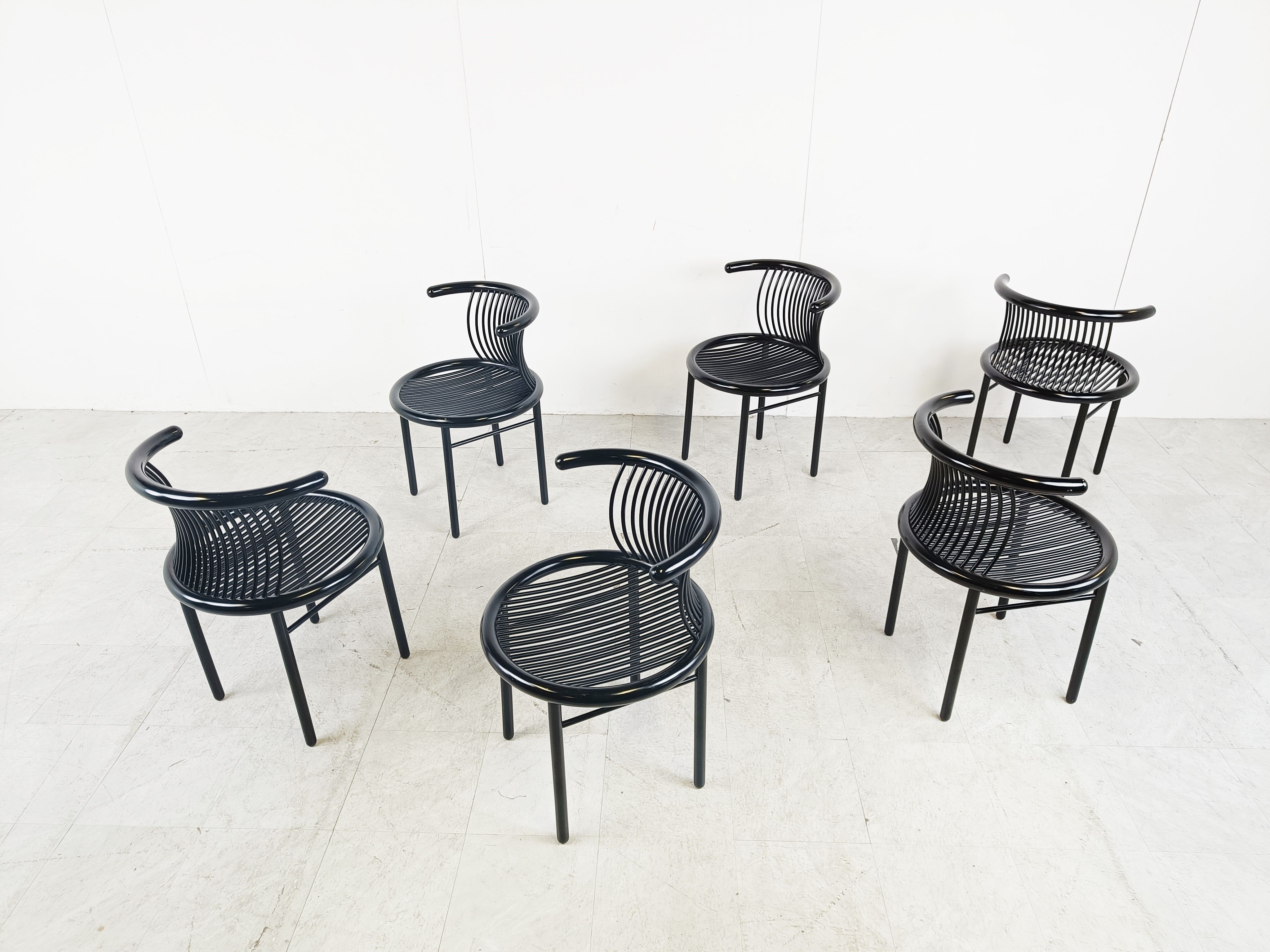 Set de 6 chaises vintage « CIRCO » par Jutta & Herbert Ohl pour Lübke 1980s