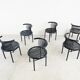 Set de 6 chaises vintage « CIRCO » par Jutta & Herbert Ohl pour Lübke 1980s