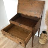 Vintage solid pine desk / writing desk