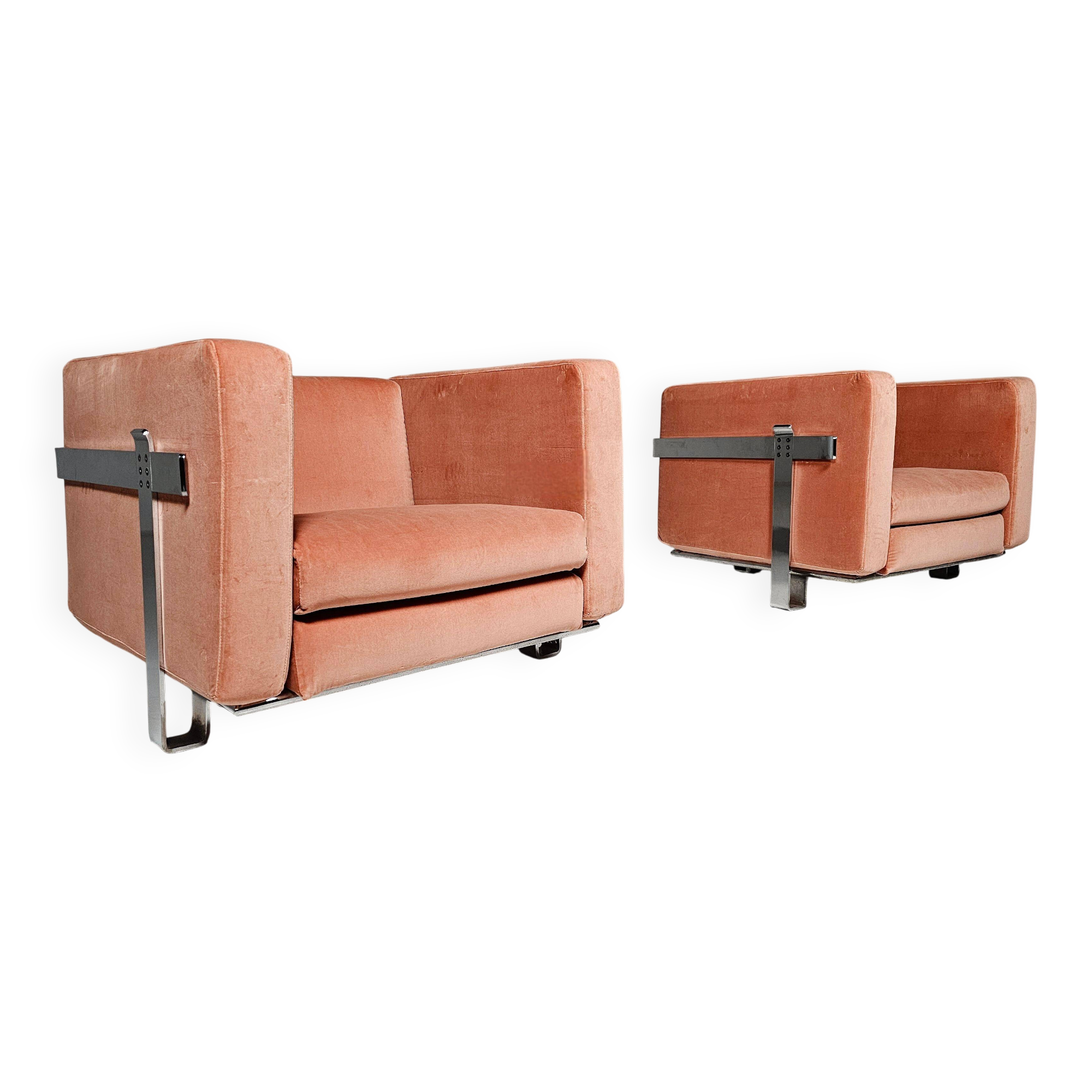 Paire de fauteuils par Luigi Caccia Dominioni pour Azucena, années 1960