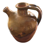 Partially enameled handcrafted jug