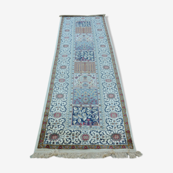 Kashmir silk carpet - 300x80cm