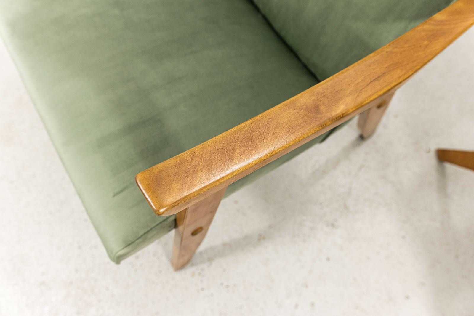 Chaises vintage par Edmund Homa Gfm 18, Pologne, années 1960, ensemble de 2