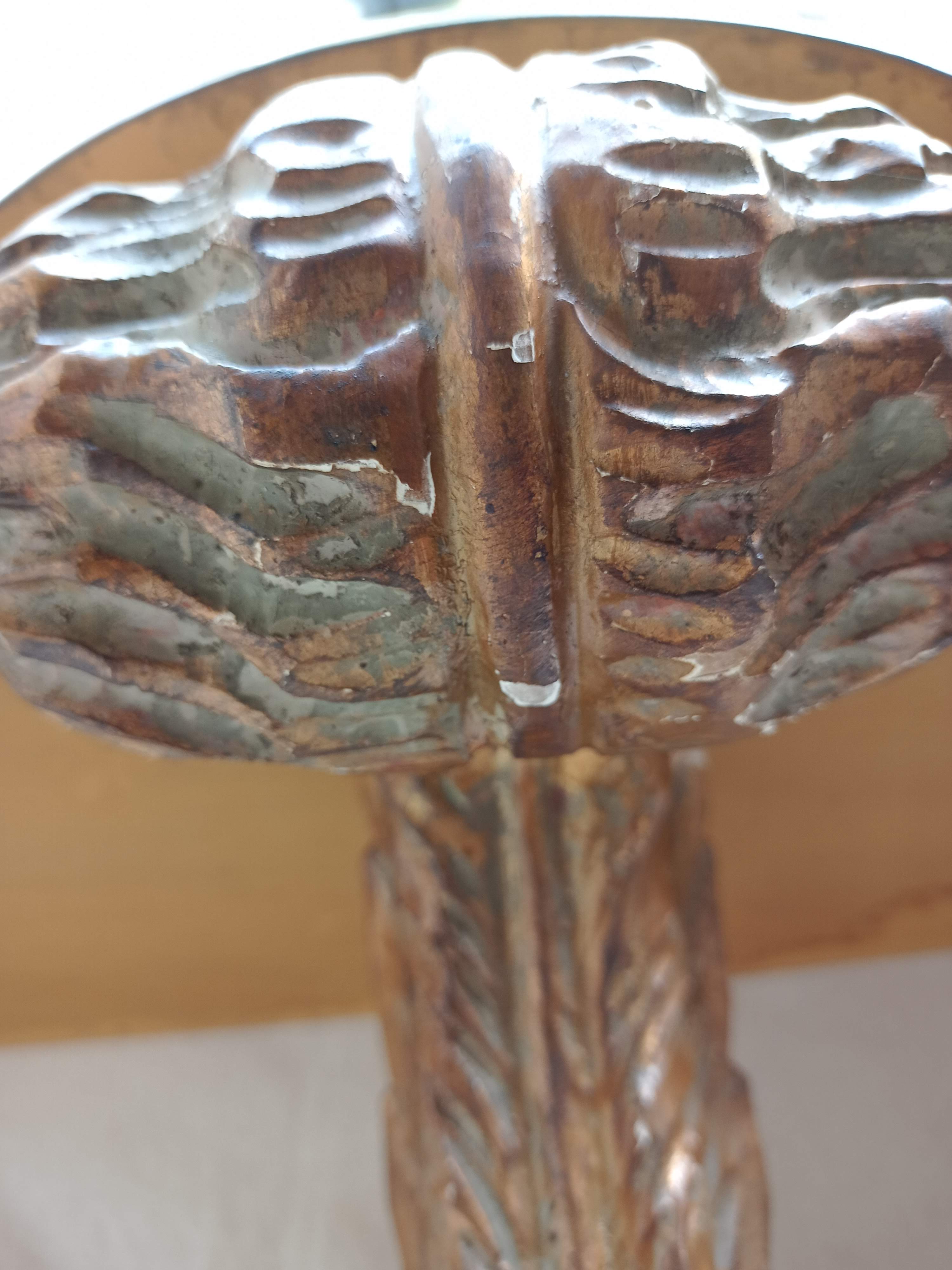 Carved gilded wooden console