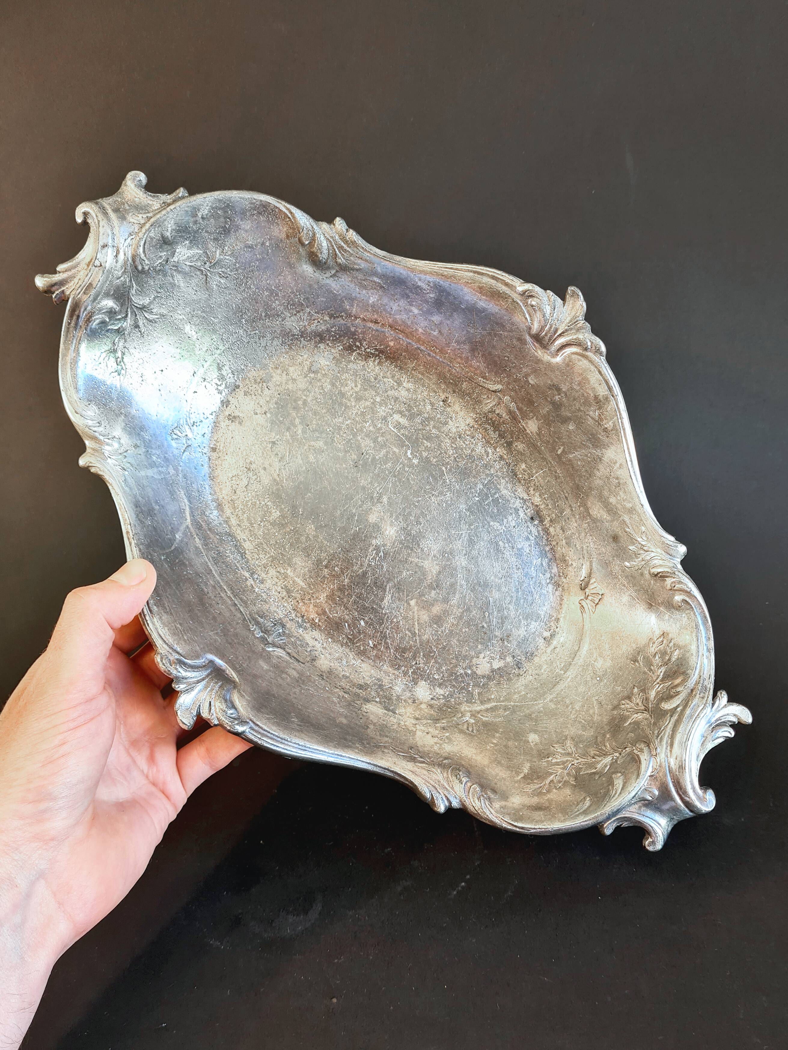 Elegant “Cristofle” Louis XV style bread basket – Gall silver-plated metal
