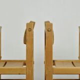 Trybo series pine dining chairs (4) by Edvin Helseth for Stange Bruk, Norway 1960s