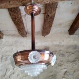 Art Deco pendant lamp glass building