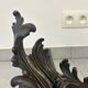 Beautiful pair of bronze andirons - 19th century