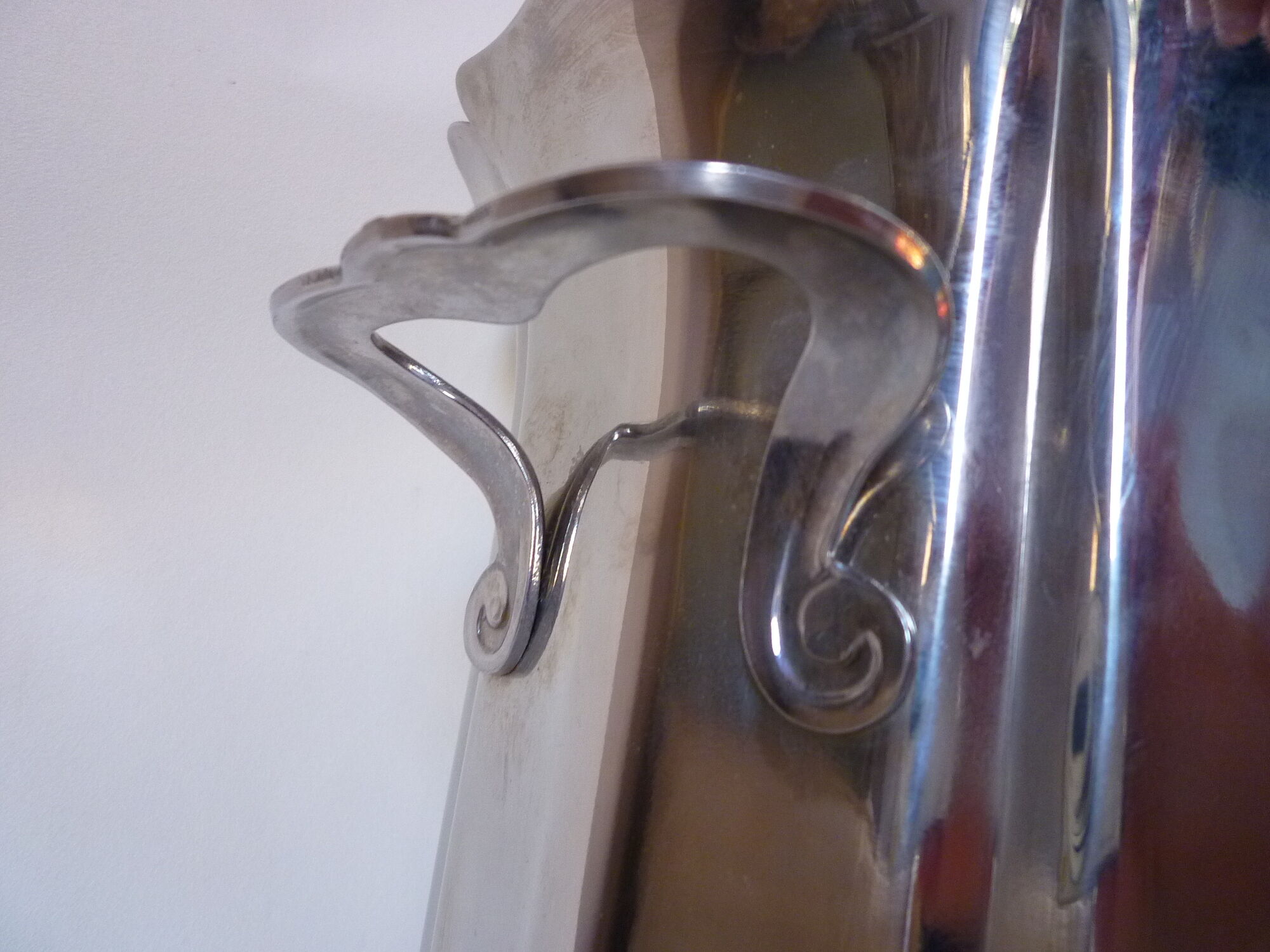 Art nouveau in stainless steel champagne bucket