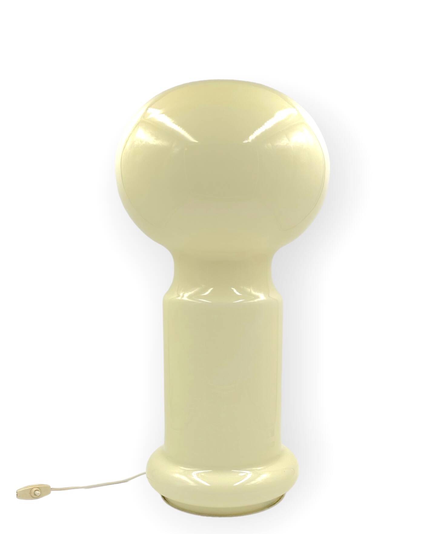 Space Age rare monumental Murano glass table lamp, Vistosi, 1960s