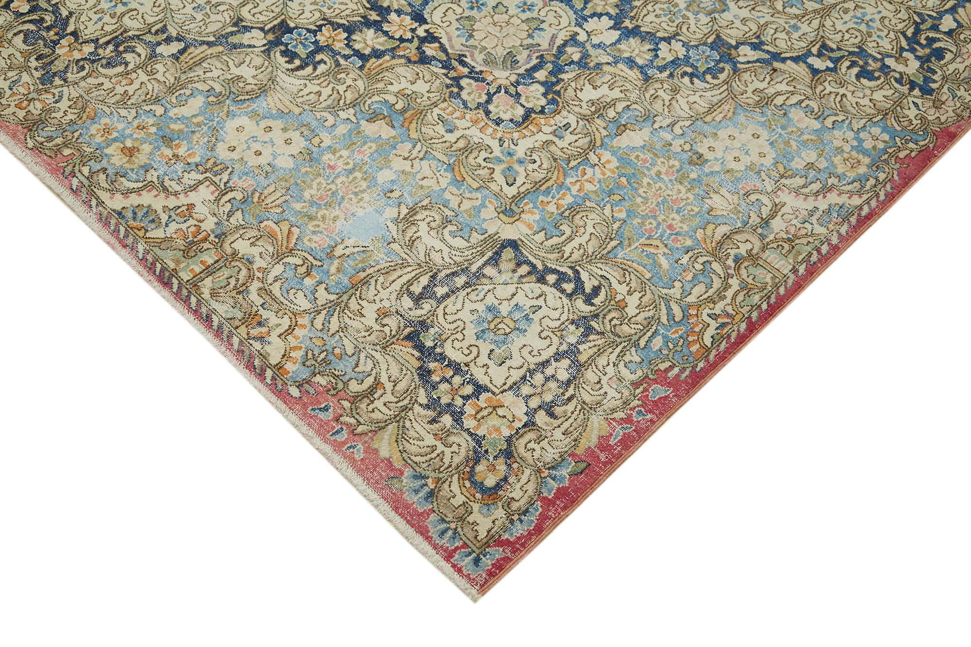 Hand-Knotted Persian Antique 1970s 336 cm x 454 cm Beige Wool Carpet