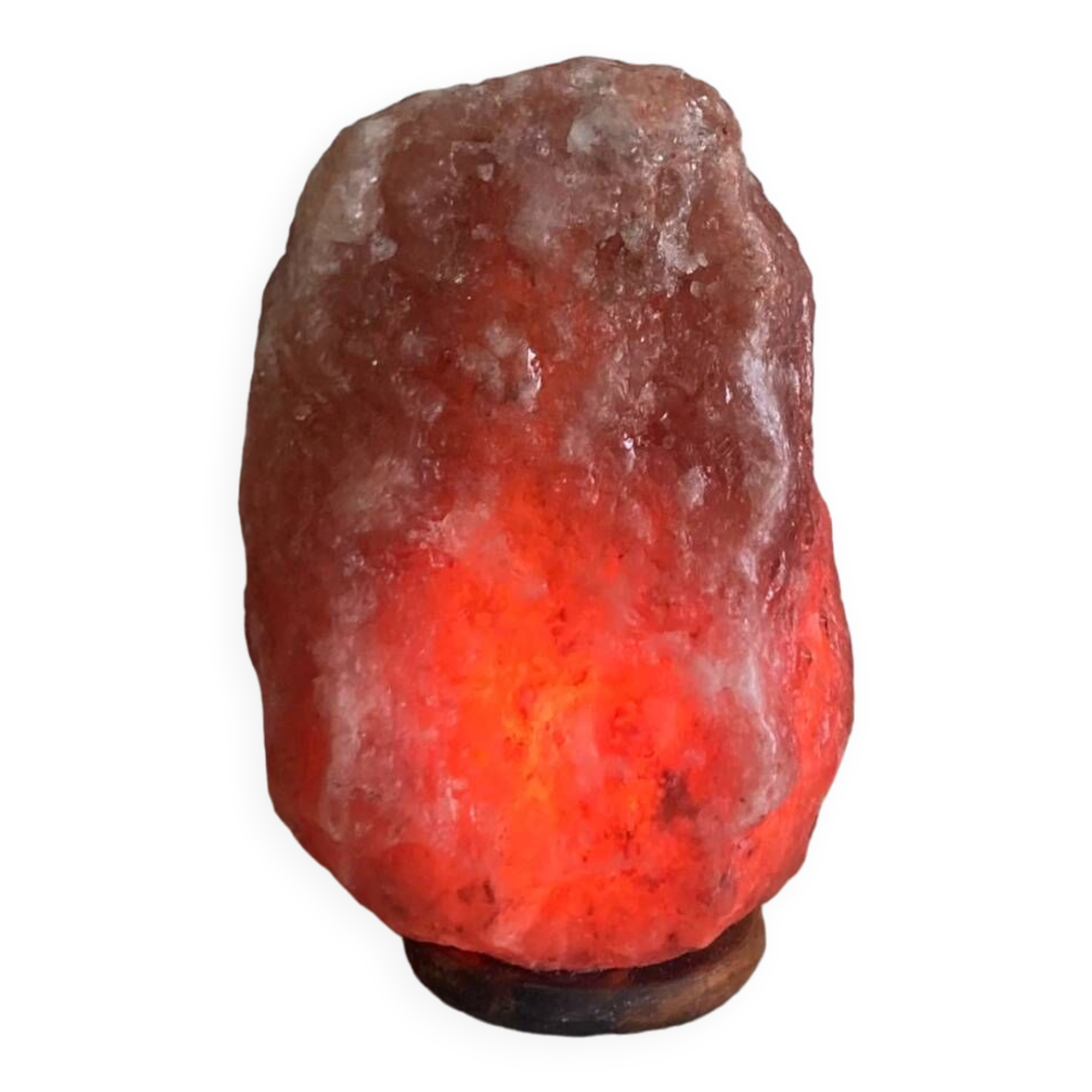 Genuine Himalayan salt stone lamp from the 1970s
