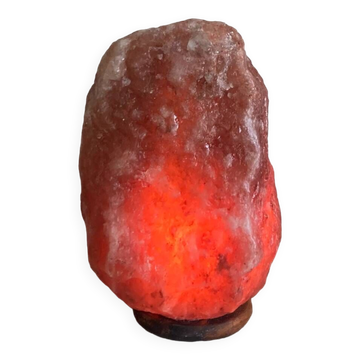 Genuine Himalayan salt stone lamp from the 1970s