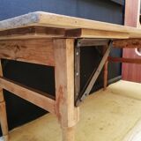 Table pliante en bois brasserie-guinguette , 6/8 couverts