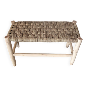 Banc marocain en bois