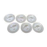 Assiettes a dessert en porcelaine
