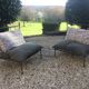 Lot de 2 fauteuils de jardin en fer