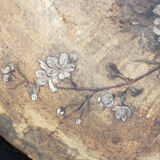 Bird dish, painted sheet metal, signed